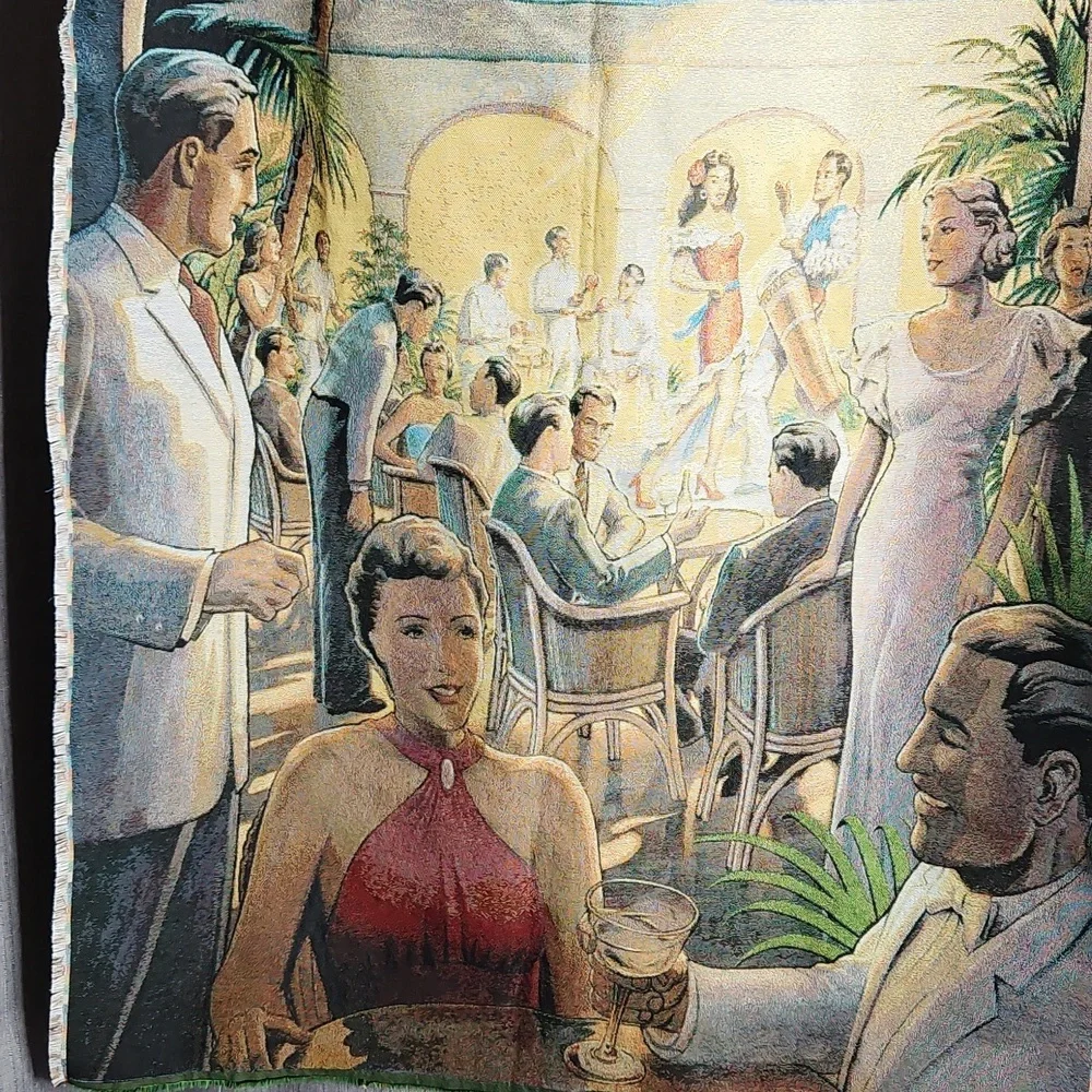 VINTAGE CUBA LAND OF ROMANCE TAPESTRY SIZE -36